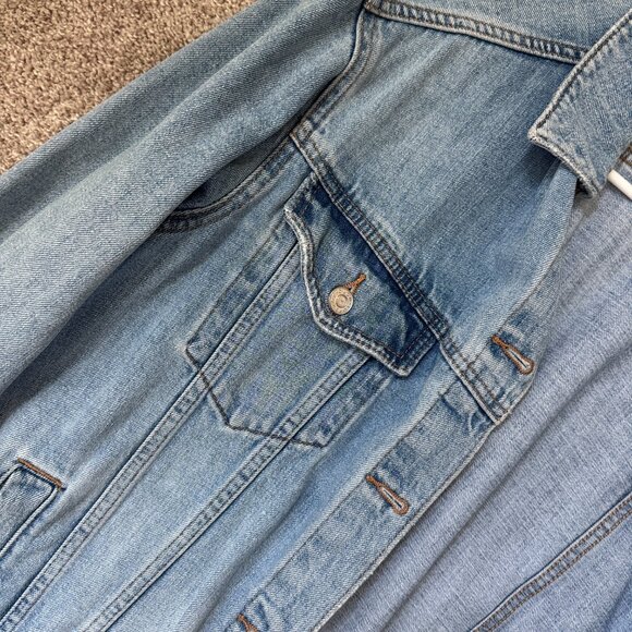 Topshop Moto Oversized Denim Jacket - Picture 3 of 3